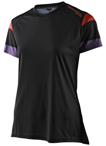 Troy Lee Designs Lilium Rugby Womens SS Jersey Black