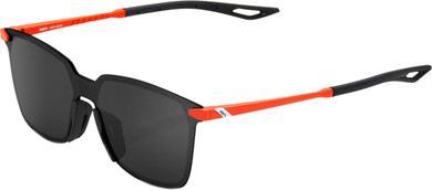 100% Legere Square Sunglasses Matte Oxyfire (Black Mirr