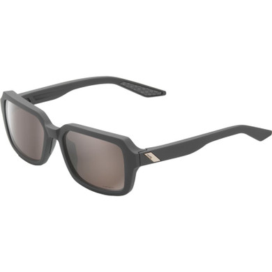100% Rideley Sunglasses Soft Tact Cool Grey (HiPER Silver Mirror Lens)