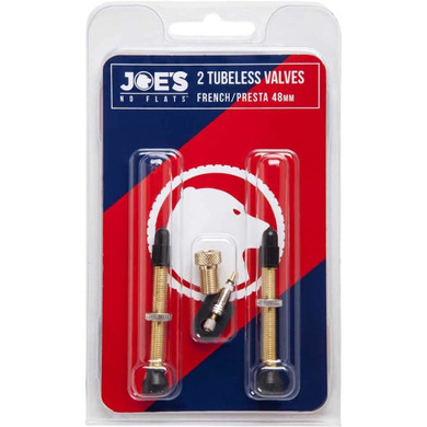 Joe's No-Flats 48mm Presta Valve Twin Pack