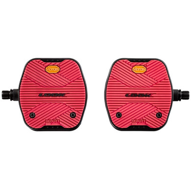Look Geo City Black Flat Pedal w/ Red Grip