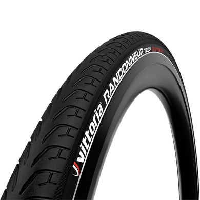 Vittoria Randonneur Tech G2 Wire Bead Reflective Black Tyre 20"x1.5"