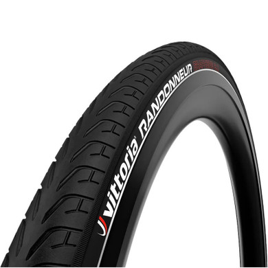 Vittoria Randonneur Wire Bead Reflective Black Tyre 700x45c