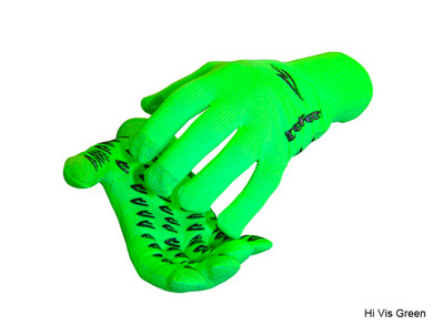 DeFeet Duraglove ET Gloves Hi Viz Green w/Black Grippies Large