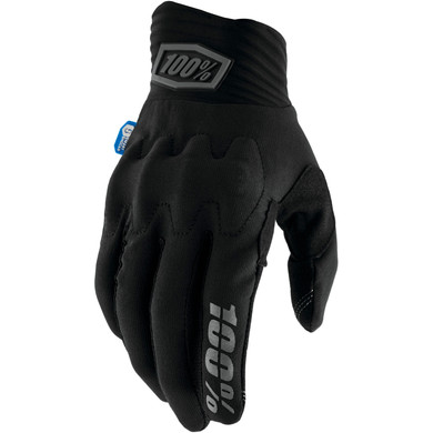 100% COGNITO Smart Shock Black Gloves