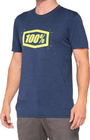 100% Cropped Tech Tee Navy