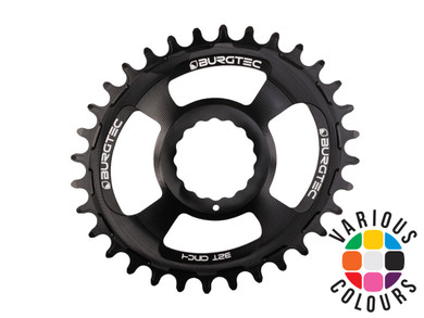 Burgtec Thick-Thin Oval RaceFace Cinch Direct Mount Chainring Black 32t