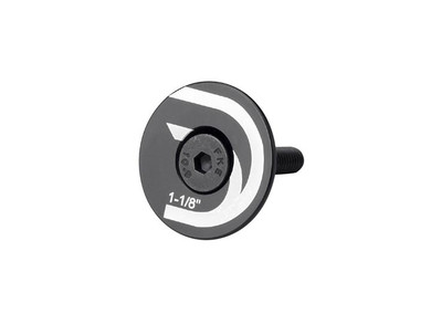 Deda Flat Top Cap - 1 1/8" - Black/Deda logo - M6 x 35mm screw