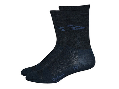 Defeet Wooleator 5" - D-Logo - Hi Top Charcoal