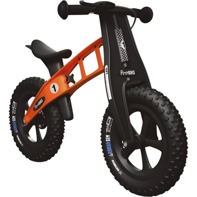 FirstBIKE FAT Cross Orange Balance Bike w/ Brake