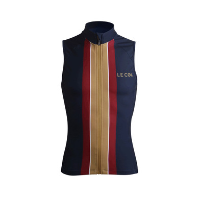 Le Col by Wiggins Womens Aqua Zero Gilet Navy X-Small