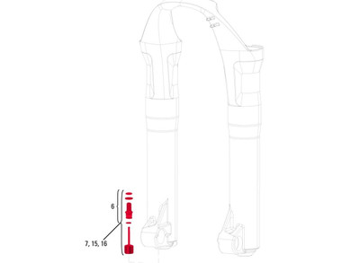 RockShox Domain / Totem / Lyrik / Boxxer RC Rebound Adjuster Knob