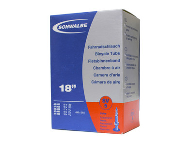 Schwalbe SV5 Presta Valve Inner Tube 17 x 1.25 - 18 x 1.75 - 40mm Valve