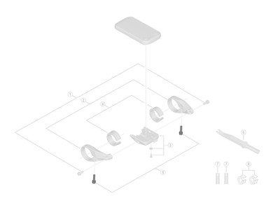 Shimano STEPS SC-E6100 Clamp Fixing Screw (2pcs)
