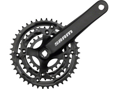 SRAM S-600 Square Taper 3x8 Crankset - Black 175mm/42-32-22