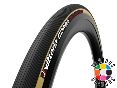 Vittoria Corsa Graphene 2.0 Tubular Tyre Black/Black Tan 700c