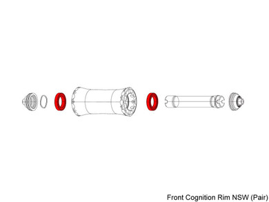 ZIPP Bearing Kit for Cognition NSW Front Hub