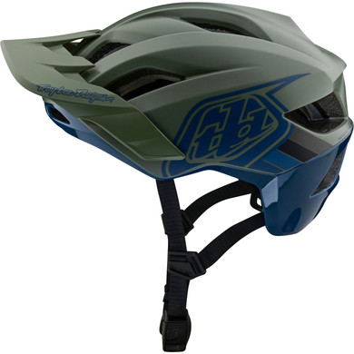 Troy Lee Designs Flowline SE AS Badge Olive/Ind MTB Helmet
