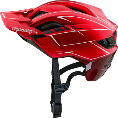 Troy Lee Designs Flowline SE AS Pinstripe Red MTB Helmet