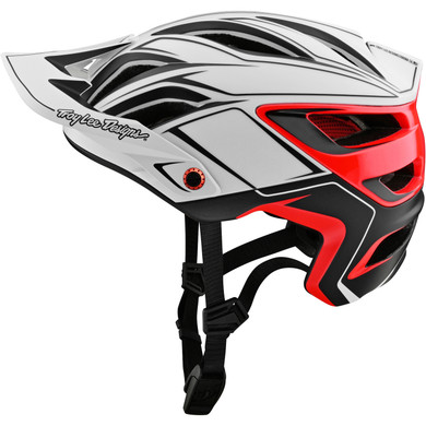 Troy Lee Designs A3 AS Pin White / Red MTB Helmet