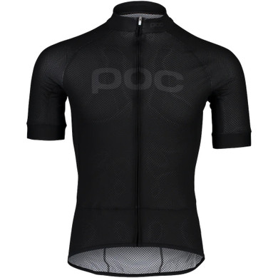 POC Mens Essential Road Logo Uranium Black Jersey