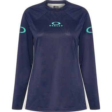 Oakley Womens Free Ride LS Jersey Team Navy