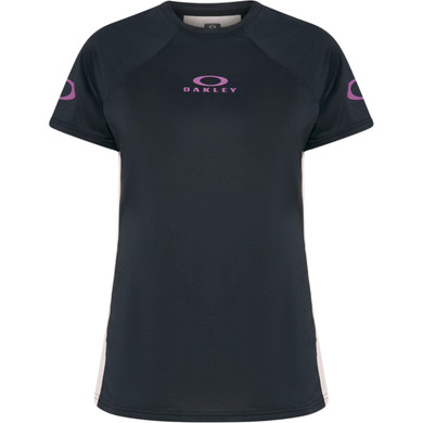 Oakley Womens Free Ride SS Jersey Black/Grey