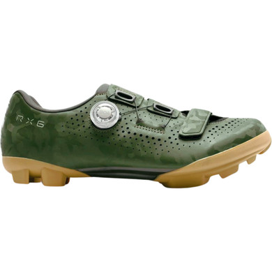 Shimano SH-RX600 Gravel Shoes Green Wide Fit