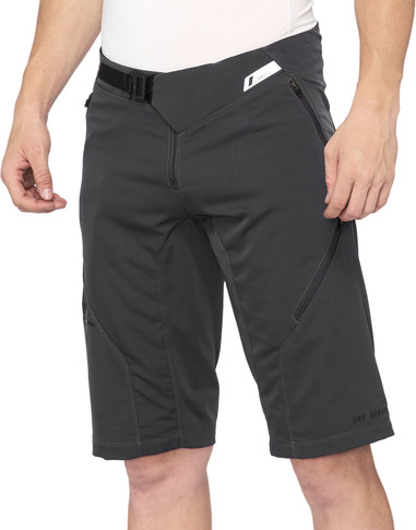 100% Airmatic Shorts Charcoal Size