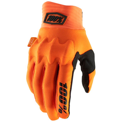 100% Cognito D3O Gloves Fluo Orange/Black