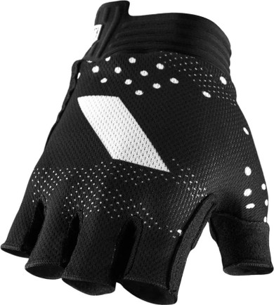 100% Exceeda Fingerless Gel Gloves Black