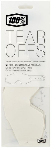 100% Racecraft/Accuri/Strata Laminated Tear-Offs (2 X 7 Pack)