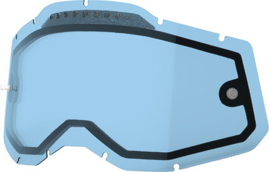100% RC2/AC2/ST2 Replacement Lens Vented Dual Blue