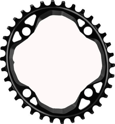 absoluteBLACK Oval 104BCD Narrow Wide 36t Chainring Black