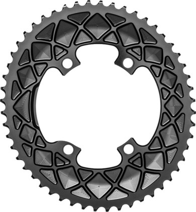 absoluteBLACK Oval 110BCD 4B 50t 2x Chainring Black