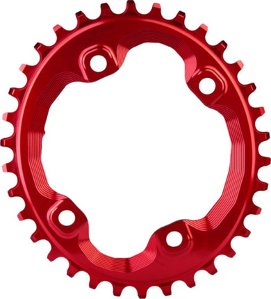 absoluteBLACK Oval XT M8000 96BCD Narrow Wide Chainring Red