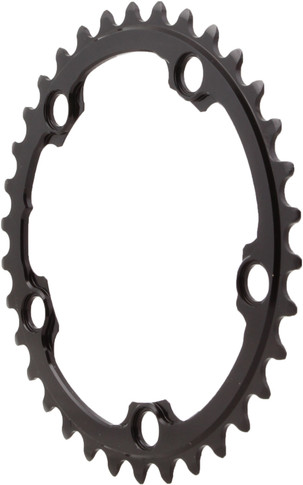 absoluteBLACK Round Road 110BCD 5B 2x 38t Chainring Black