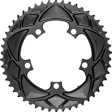 absoluteBLACK Round Road 110BCD 5B 2x 50t Chainring Black