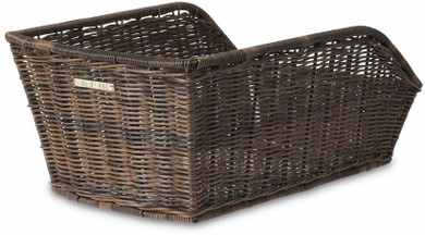 Basil Cento Rattan Fixed Bicycle Rear Basket Brown