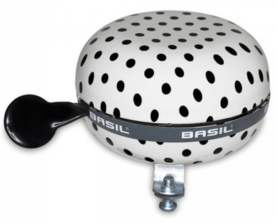 Basil Polka Dot Big Bell White/Black Dots