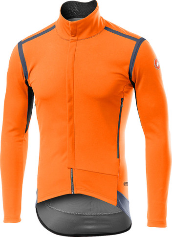 Castelli Perfetto Ros LS Jacket Brilliant Orange/Steel Blue 2021
