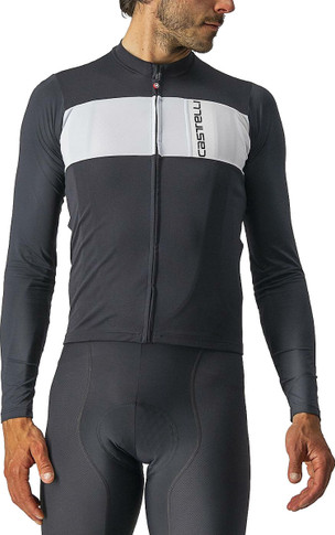 Castelli Prologo 7 LS Jersey Black/Silver Grey/Ivory 2022