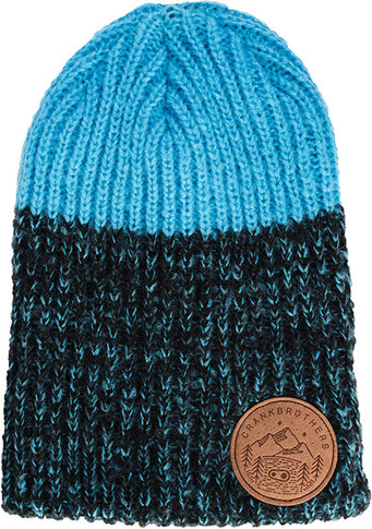 Crank Brothers Leather Patch Beanie Blue