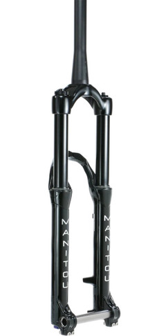 Manitou Circus Expert 26" 130mm Tapered Steerer 20mm Thru Axle Suspension Fork Black