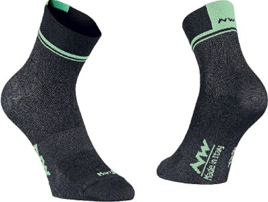 Northwave Logo 2 Socks Black/Fluro Green