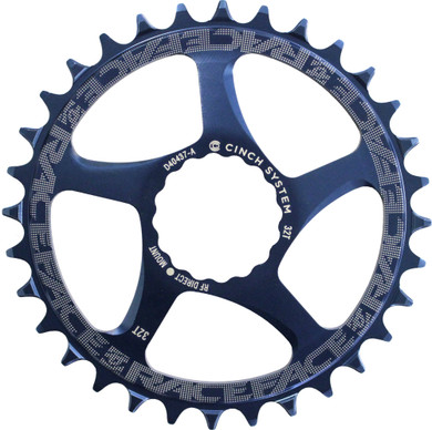 Race Face Narrow Wide Cinch Direct Mount Chainring Blue 32T