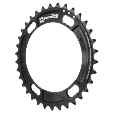 Rotor Q-Rings BCD110x4 38T Inner Oval Chainring (Shimano) Black