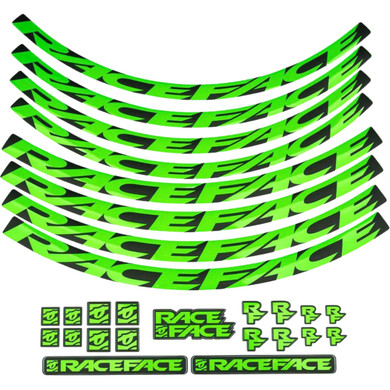 Race Face Green XL Wheel Decal