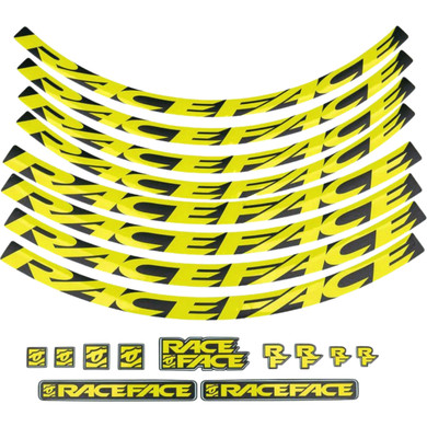 Race Face Yellow MD Wheel Decal