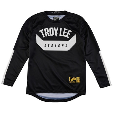 Troy Lee Designs Youth Flowline Aircore Black MTB LS Jersey